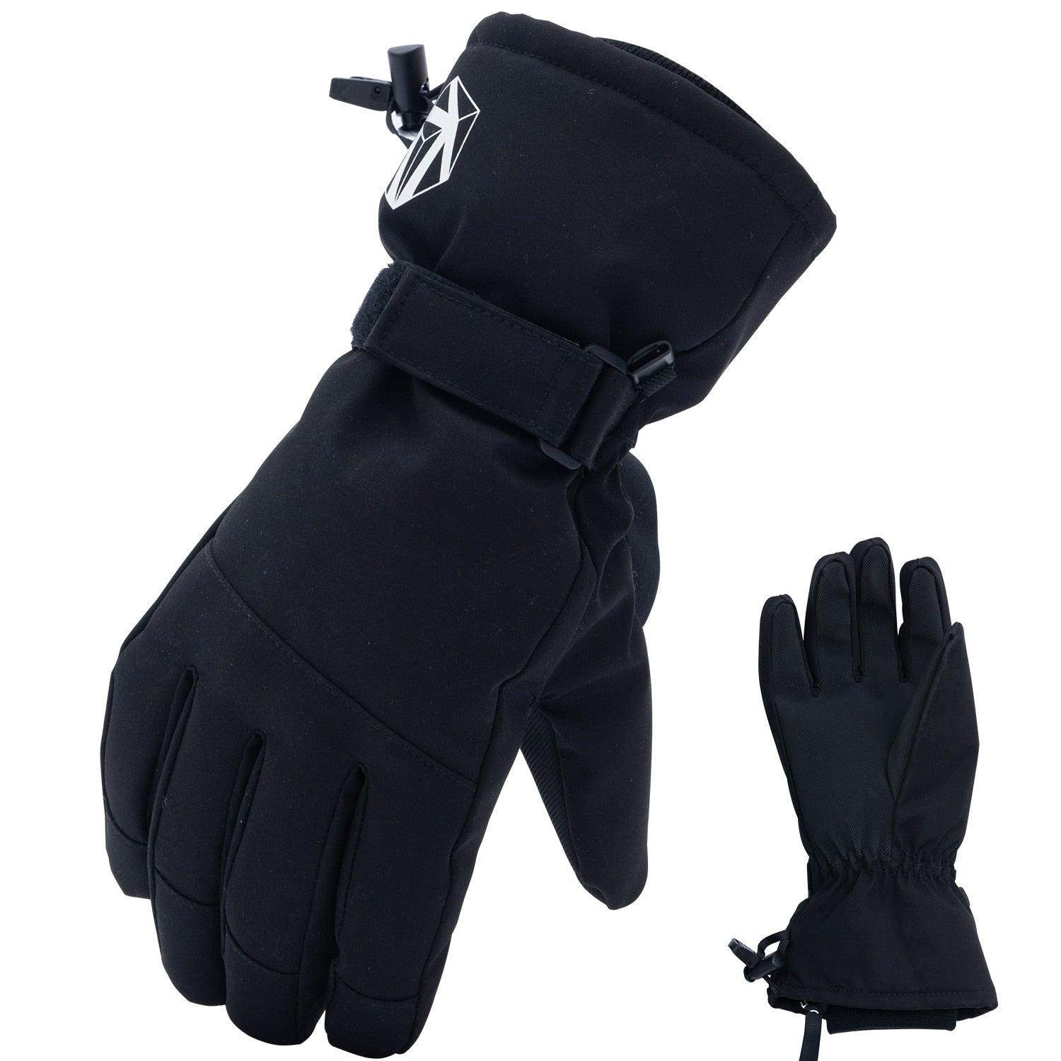 Extra Thick Men Women 2-IN-1 Mittens Ski Gloves - L & M Kee, LLC