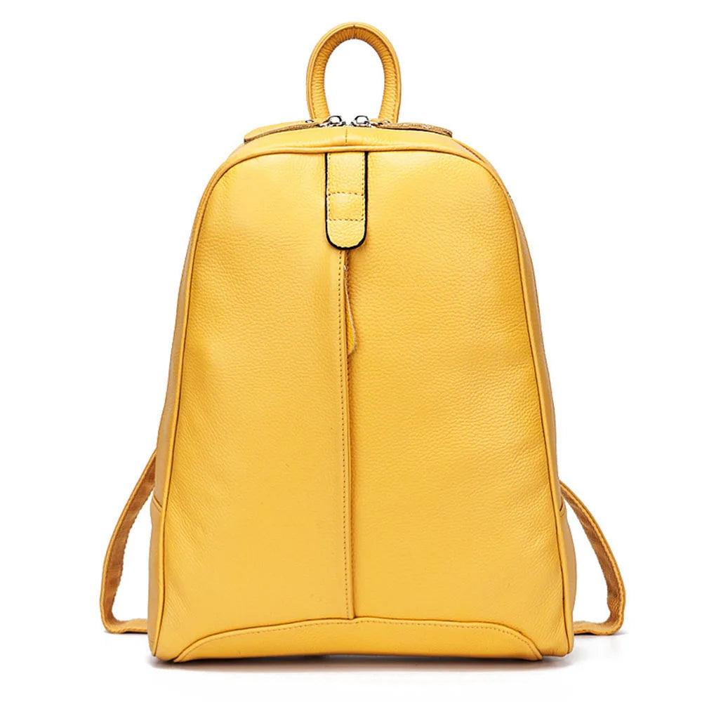 100% Soft Genuine Leather Fashion Women Backpack - L & M Kee, LLC