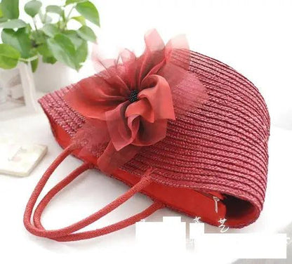 Straw Bag New Hot Summer Fashion Beach Bag - L & M Kee, LLC