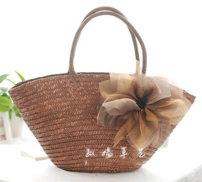 Straw Bag New Hot Summer Fashion Beach Bag - L & M Kee, LLC