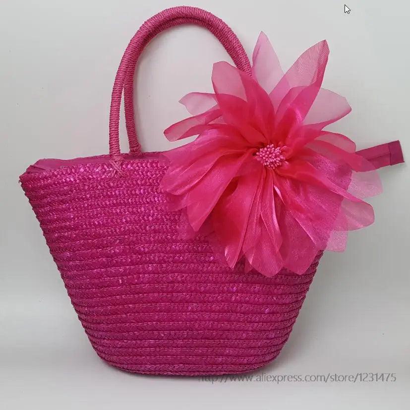 Straw Bag New Hot Summer Fashion Beach Bag - L & M Kee, LLC