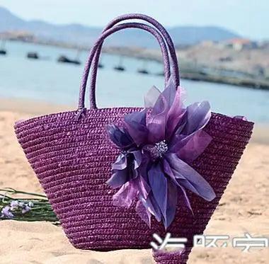 Straw Bag New Hot Summer Fashion Beach Bag - L & M Kee, LLC