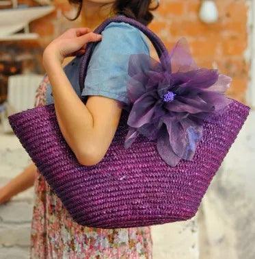 Straw Bag New Hot Summer Fashion Beach Bag - L & M Kee, LLC