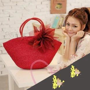 Straw Bag New Hot Summer Fashion Beach Bag - L & M Kee, LLC