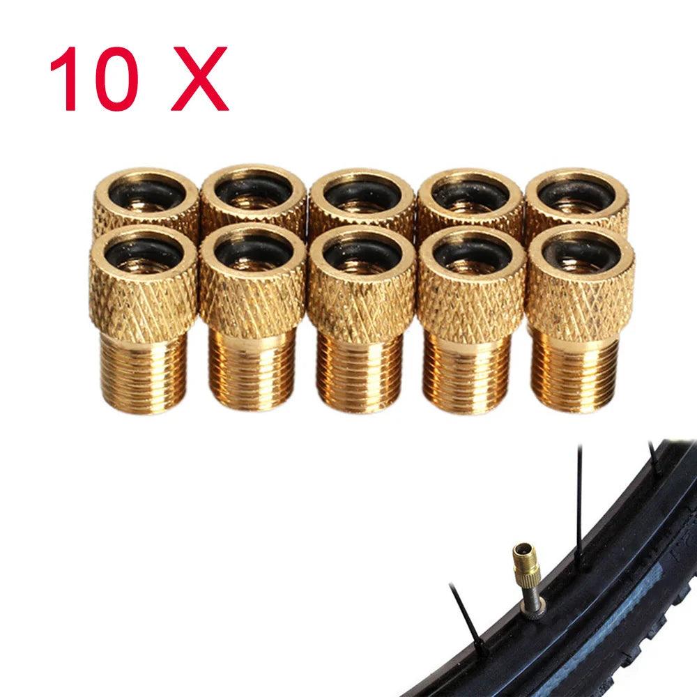 5/10PcsBicycle Valve Adapter Cap Bicycle Pieces Mtb Accessories Ventilation Presta Tire Valve Bike Nozzle Inflator Nipple Caps - L & M Kee, LLC