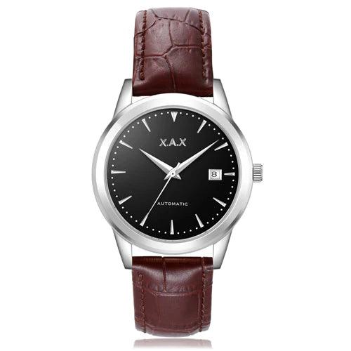Women's Automatic Watch with Genuine Leather Strap - L & M Kee, LLC