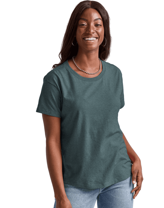 Hanes Originals Womens Relaxed Fit Tri-Blend T-Shirt - Ships from USA