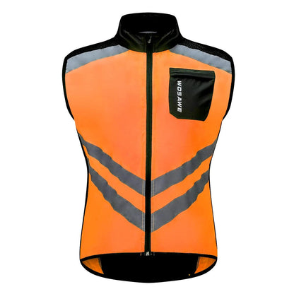 Windproof Cycling Jackets Men Women Riding Waterproof Bicycle Clothing Bike Long Sleeve Jerseys Sleeveless Vest Wind Coat - L & M Kee, LLC