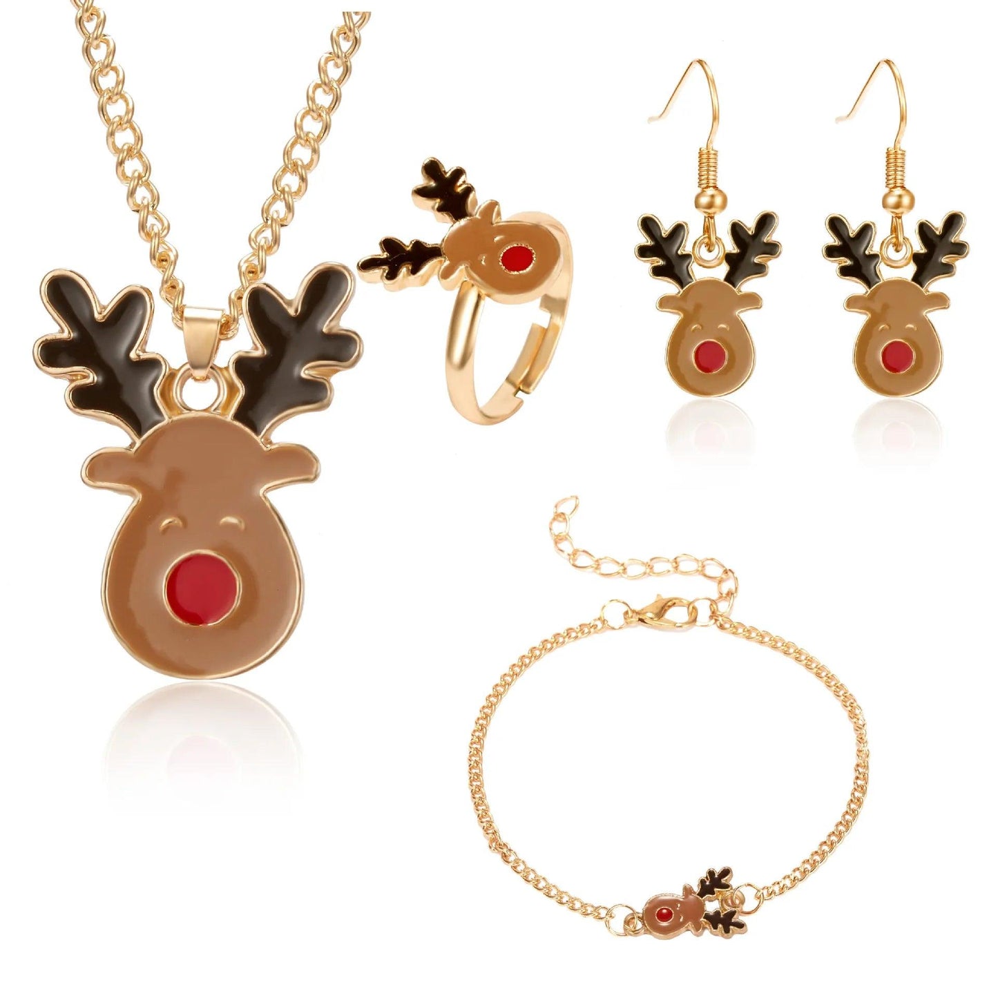 5PCS/Set Christmas Jewelry Set - L & M Kee, LLC