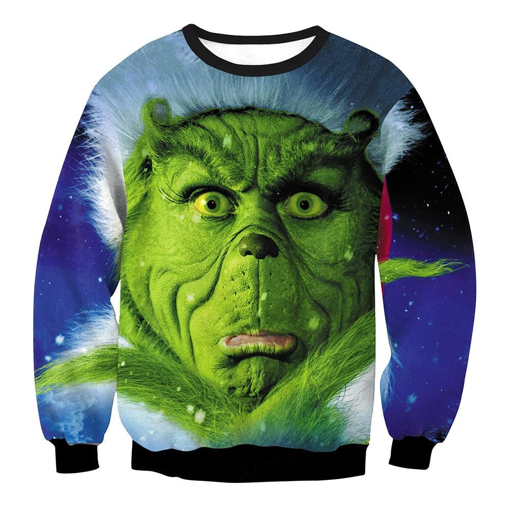 Ugly Christmas Sweater Tree Reindeer Snowflakes - L & M Kee, LLC