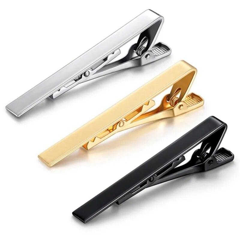 Metal Tone Simple Necktie Bar - L & M Kee, LLC