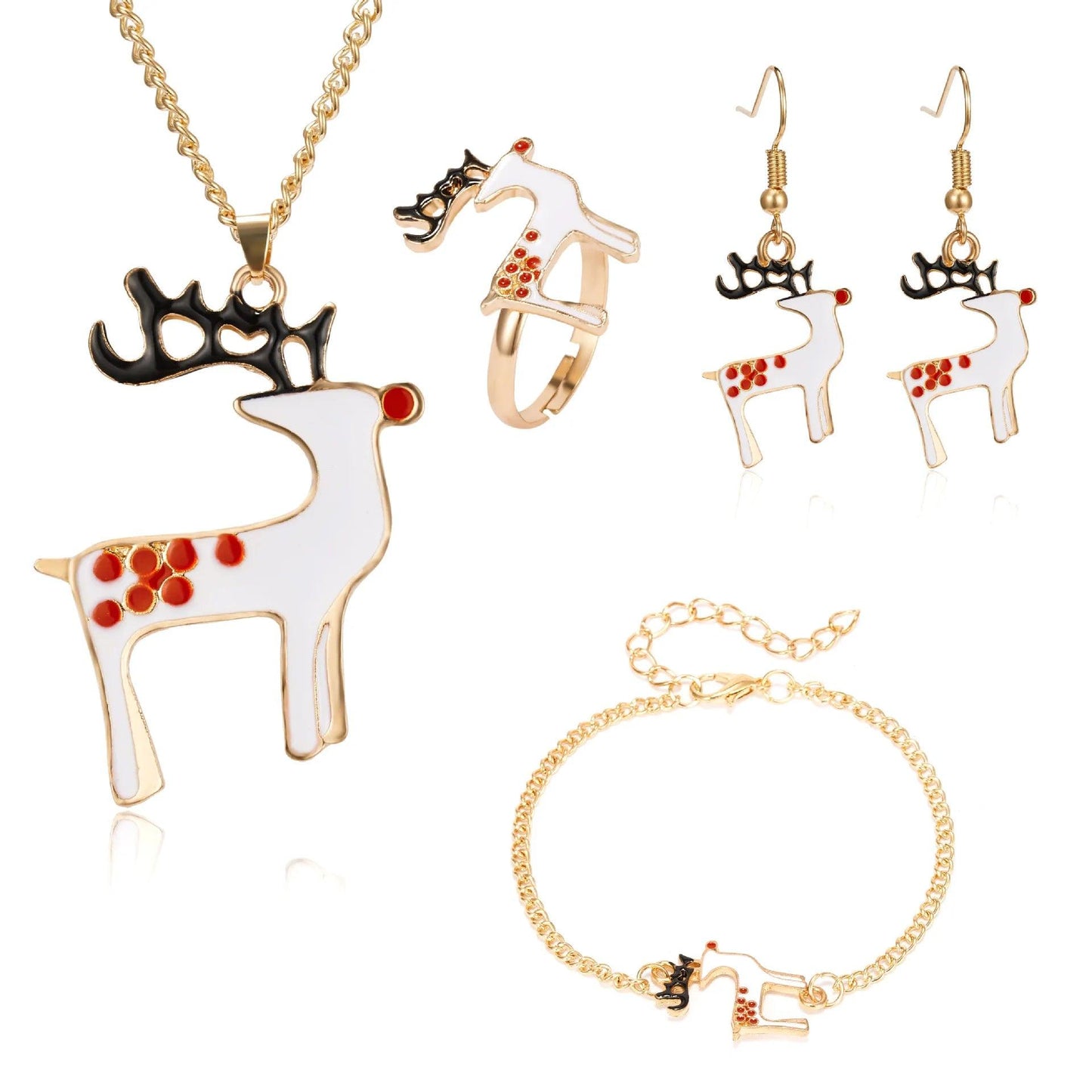 5PCS/Set Christmas Jewelry Set - L & M Kee, LLC