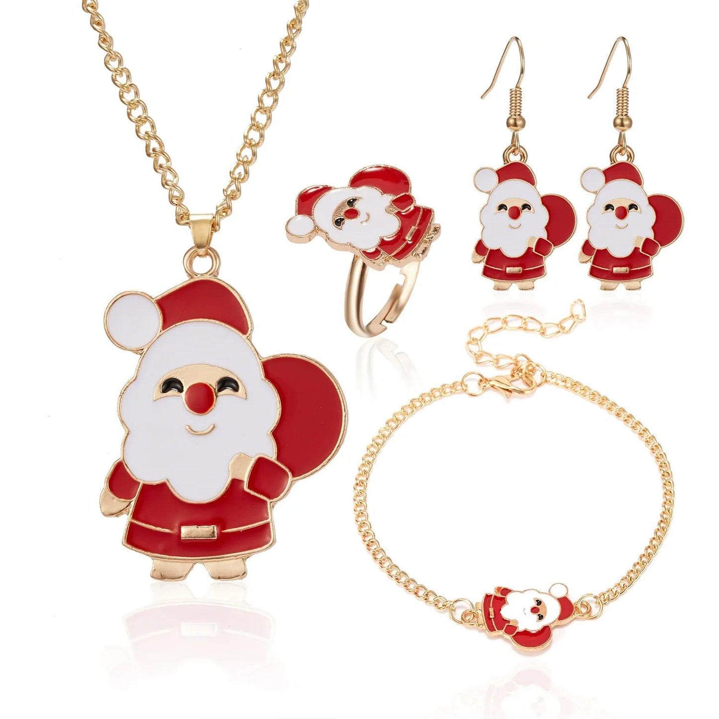 5PCS/Set Christmas Jewelry Set - L & M Kee, LLC