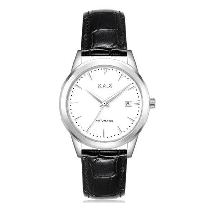 Women's Automatic Watch with Genuine Leather Strap - L & M Kee, LLC