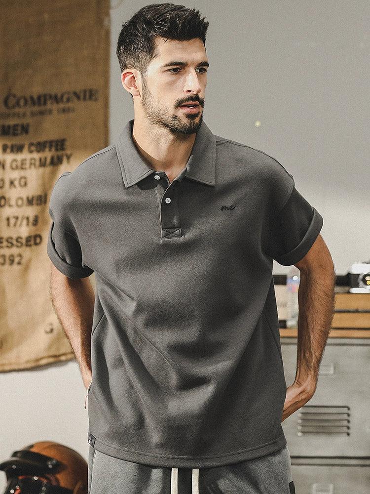 Trendy Polo Shirt Summer American Minimalist Casual Short Sleeve - L & M Kee, LLC