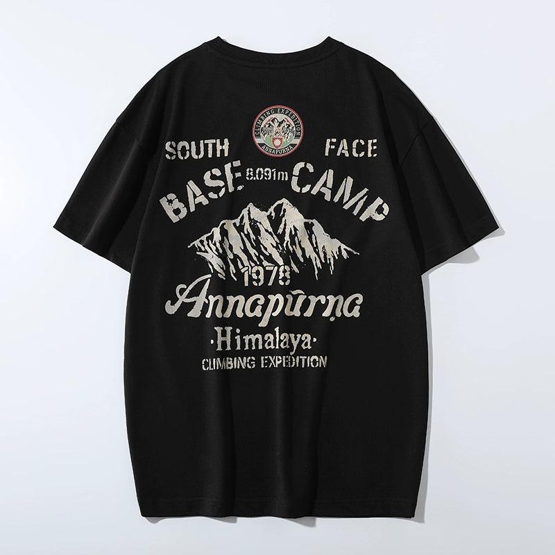 Heavy American Style Mountain Style G Large Size Short Sleeve T-shirt - L & M Kee, LLC