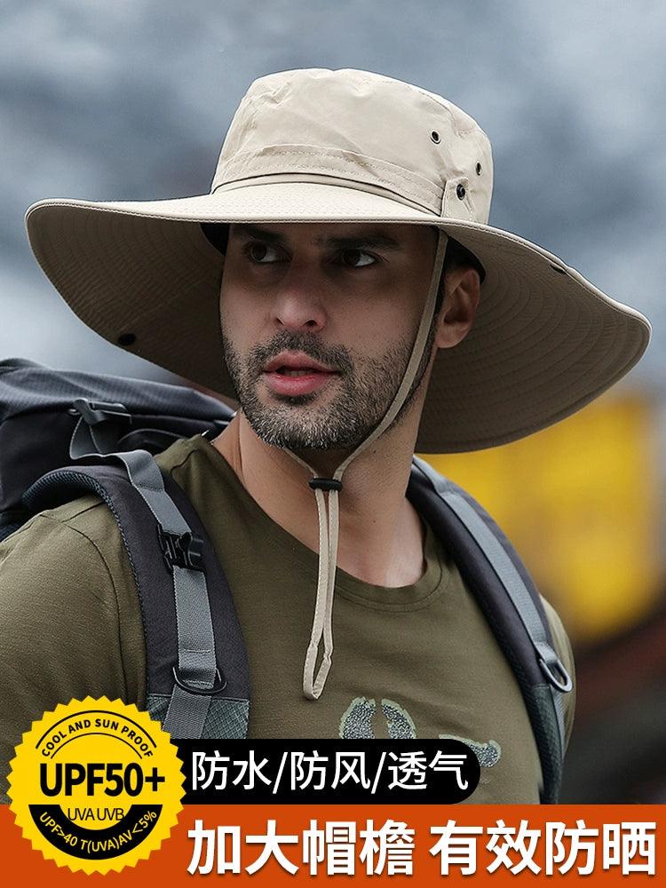 Sun-Proof Bucket Hat Men's Fishing Sunshade Summer Hat Sun Hat Sports Outdoor Hiking UV Protection Big Brim