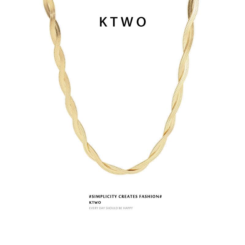 Elegant Twist Gold Necklace - L & M Kee, LLC