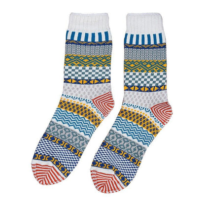 SK27 Cotton Flexible Winter Socks For Foot 24-28cm - L & M Kee, LLC