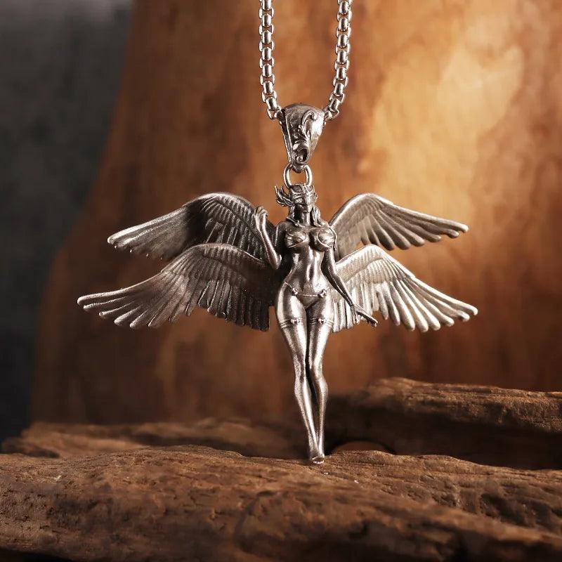 Mythical Unicorn Pegasus Wings Pendant Horse Constellation Necklace Men and Women Trend Jewelry Couple Gift - L & M Kee, LLC