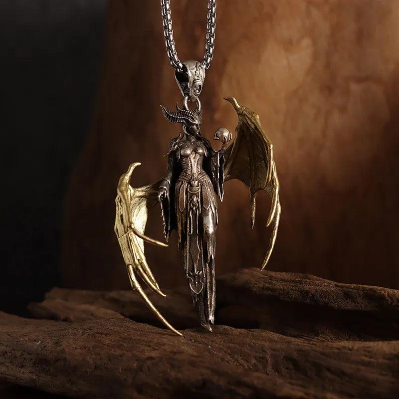 Mythical Unicorn Pegasus Wings Pendant Horse Constellation Necklace Men and Women Trend Jewelry Couple Gift - L & M Kee, LLC