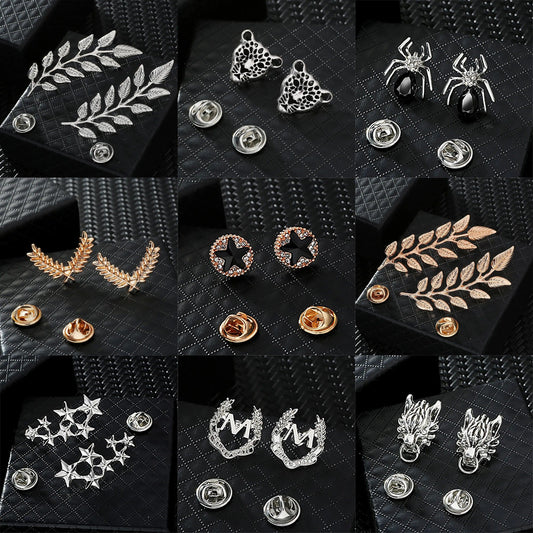 Retro Collar Brooches - L & M Kee, LLC