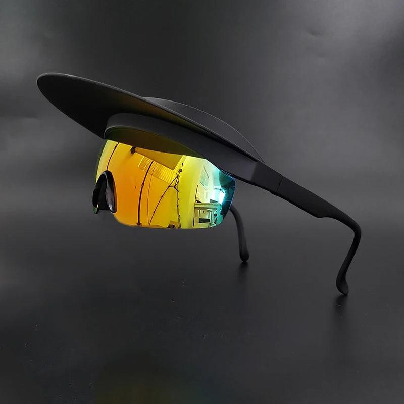 Brim Sun-Proof UV400 Cycling Sunglasses Men Women 2024 Road Bike Glasses Male Female Bicycle Goggles MTB Sport Eyewear Lens Eye