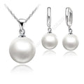 Genuine 925 Sterling Silver Bridal Jewelry Sets Pearl Fashion Jewelry Women Girls Engagement Anniversary Fine Gift Wholesale