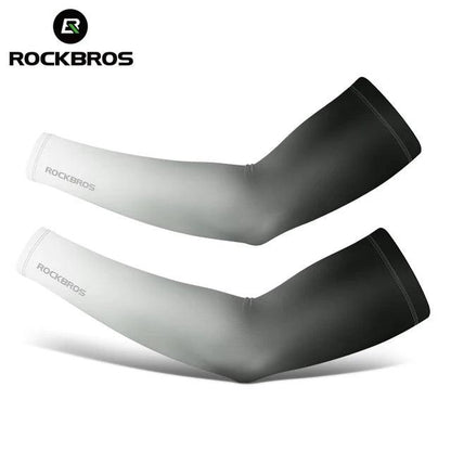 ROCKBROS Arm Sleeve Breathable Quick Dry UV Protection Cycling Sport Sleeve Ice Fabric Sunscreen Sports Wear Fitness Arm Sleeve - L & M Kee, LLC