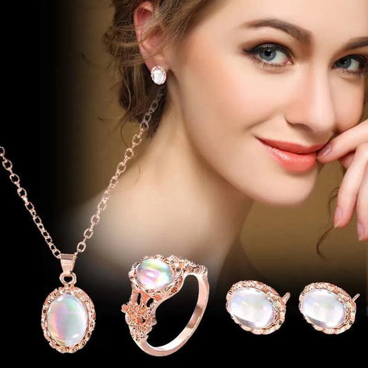Opal 4pc Combination Jewelry Set - L & M Kee, LLC