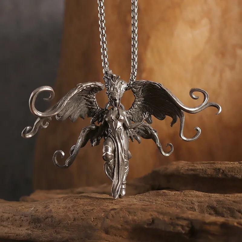 Mythical Unicorn Pegasus Wings Pendant Horse Constellation Necklace Men and Women Trend Jewelry Couple Gift - L & M Kee, LLC