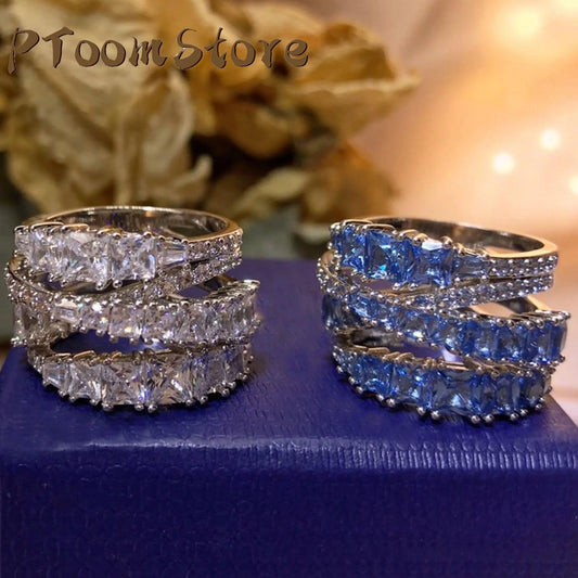 Austrian Crystal Twist Ring Necklace Bracelet and Earrings - L & M Kee, LLC