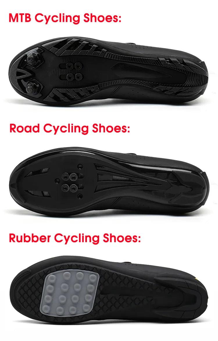 whytesole Men Cycling Sneaker Mtb Flat Shoes Cleat Self-Locking Mountain sapatilha ciclismo mtb Bike Shoes Women Road Bicycle - L & M Kee, LLC