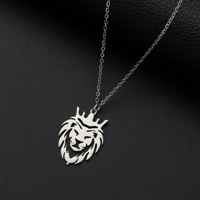 Hip Hop Ice Out Golden Horse Head Pendant Horseshoe Necklace for Men Personality Charm Fashion Rock Party Jewelry - L & M Kee, LLC