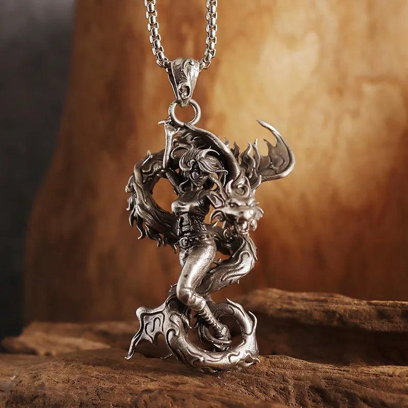 Mythical Unicorn Pegasus Wings Pendant Horse Constellation Necklace Men and Women Trend Jewelry Couple Gift - L & M Kee, LLC