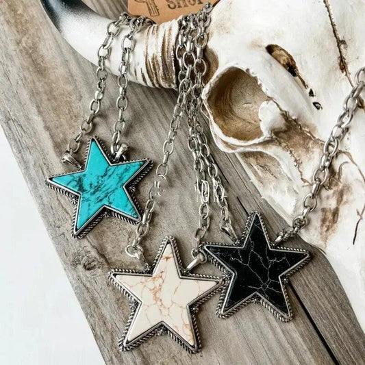 Black Star Pendant Necklace - L & M Kee, LLC