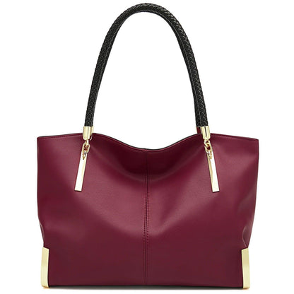 Stylish Women Cowhide Leather Handbag - L & M Kee, LLC