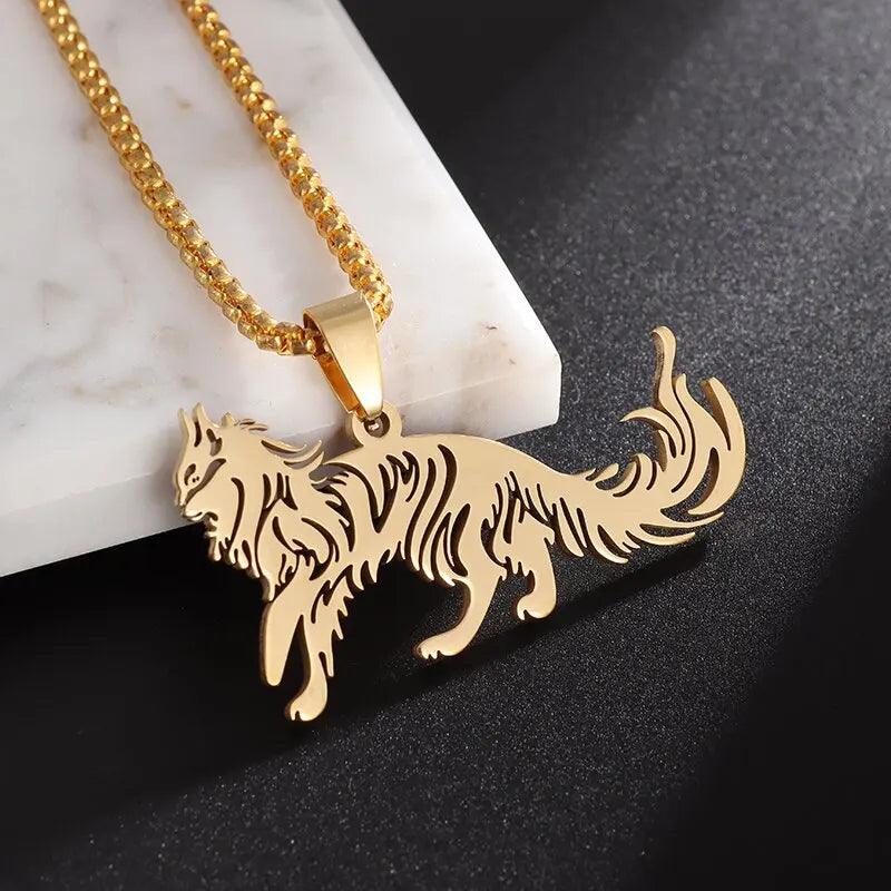 Hip Hop Ice Out Golden Horse Head Pendant Horseshoe Necklace for Men Personality Charm Fashion Rock Party Jewelry - L & M Kee, LLC