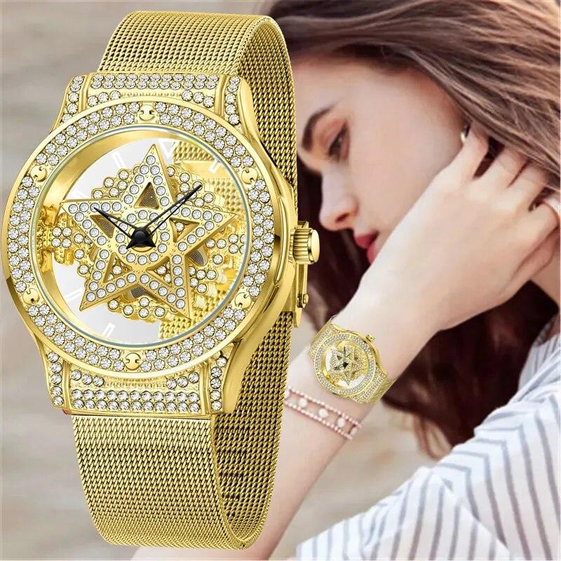 Women's Fashion Quartz Steel Bracelet Watch - L & M Kee, LLC