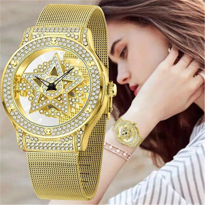 Women's Fashion Quartz Steel Bracelet Watch - L & M Kee, LLC