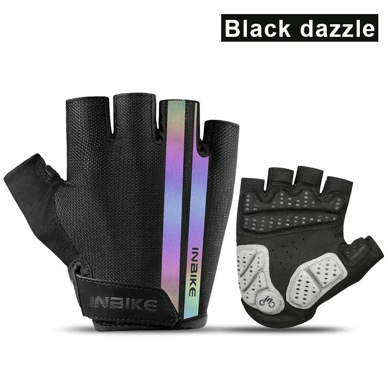 Half Finger Cycling Gloves Sport Fitness MTB Bike Gloves Men Women Riding Thickened Palm Pad Bicycle Fingerless Gloves - L & M Kee, LLC