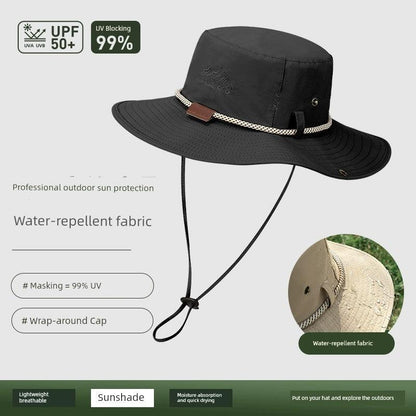 Sun Hat Men's Summer UV Protection Sun Hat Extra Large Brim Bucket Hat Outdoor Hiking Fishing Hat Sun Hat - L & M Kee, LLC