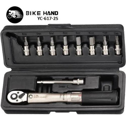 Professional Taiwan BIKEHAND YC-617-2S Bicycle Bike Torque Wrench Allen Key Tool Socket Spanner Set Kit Cycling Repair Tool Kits - L & M Kee, LLC