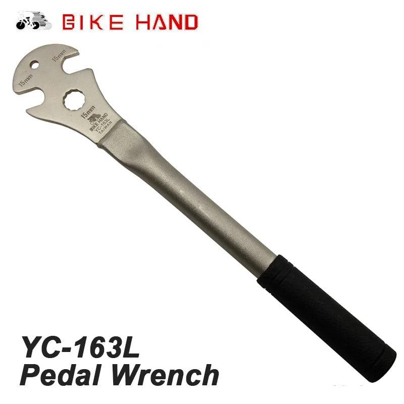 Repair Spanner BIKEHAND MTB Road Bike Bicycle Cycling Professional Foot pedals Wrench Repair Tools Alloy Steel Long Handle350mm - L & M Kee, LLC