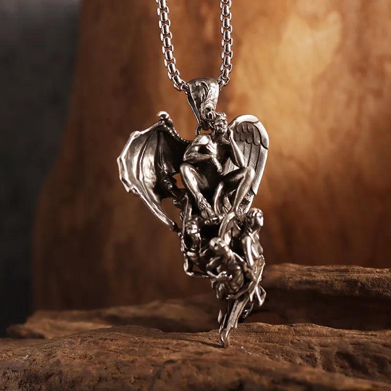 Mythical Unicorn Pegasus Wings Pendant Horse Constellation Necklace Men and Women Trend Jewelry Couple Gift - L & M Kee, LLC