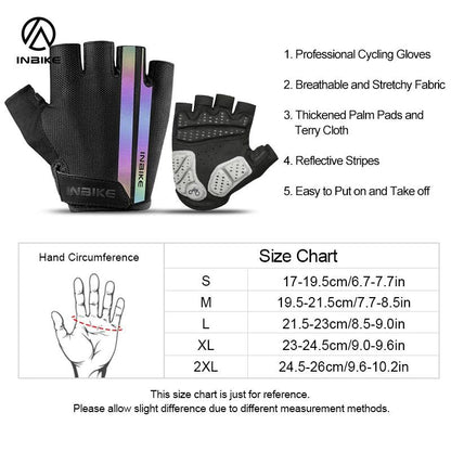 Half Finger Cycling Gloves Sport Fitness MTB Bike Gloves Men Women Riding Thickened Palm Pad Bicycle Fingerless Gloves - L & M Kee, LLC