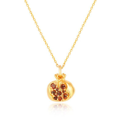 14K Gold Pomegranate Necklace - L & M Kee, LLC