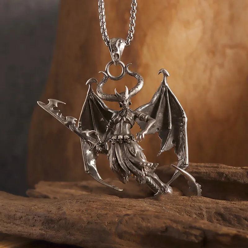 Mythical Unicorn Pegasus Wings Pendant Horse Constellation Necklace Men and Women Trend Jewelry Couple Gift - L & M Kee, LLC