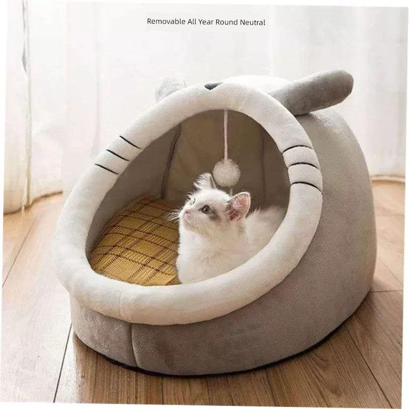 Pet Nest House Soft Warm Dog Cat Home Comfortable Comfy Bed - L & M Kee, LLC
