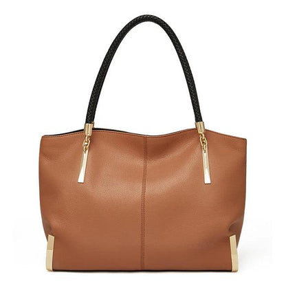 Stylish Women Cowhide Leather Handbag - L & M Kee, LLC